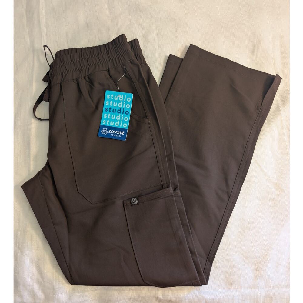 Zavate Brown Scrub Pants XSP